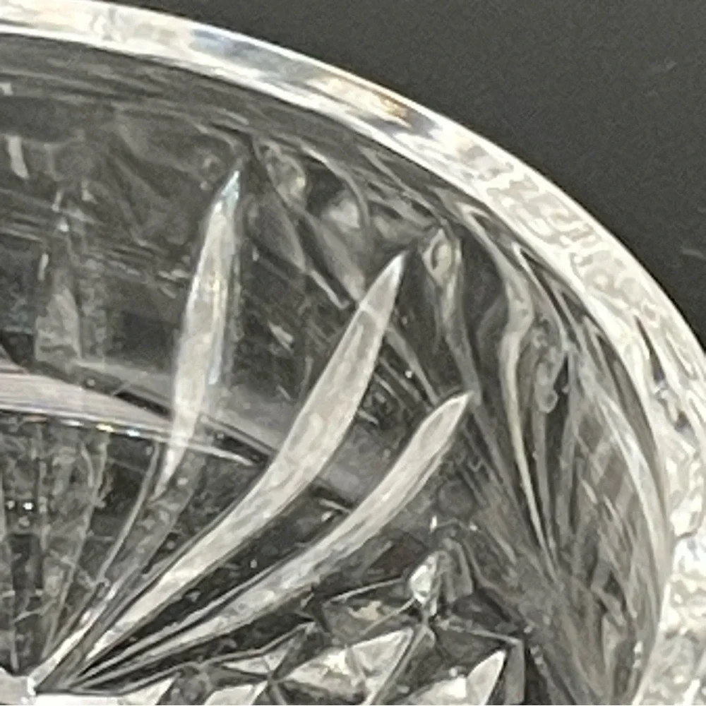 Astral Diamond Cut Bowl Full Lead Handmade Crystal Korea Clear‎ 3 Inch
